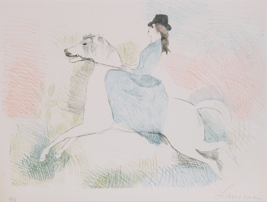 マリー・ローランサン 「クリスチーヌ あるいは 馬に乗る女
