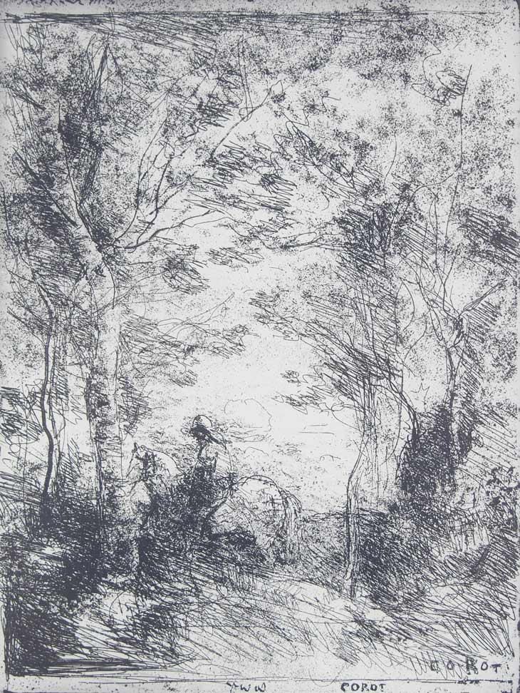 J=B・カミーユ・コロー 「森の中の騎手（小）」 | | アトリエ・ブランカ