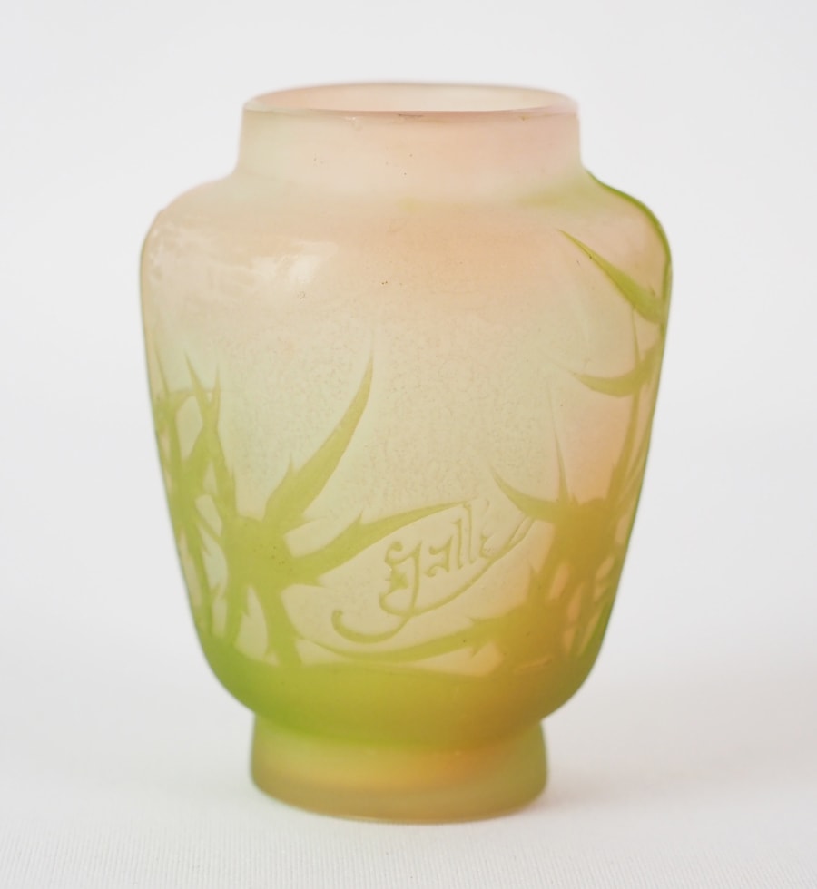 エミール・ガレ 「薊文花瓶（茶入）」 | | アトリエ・ブランカ