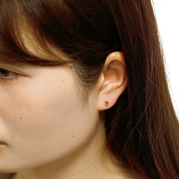 ブラウンダイヤモンド ピアス 片耳用 0.18～0.29ct VS～Iクラス