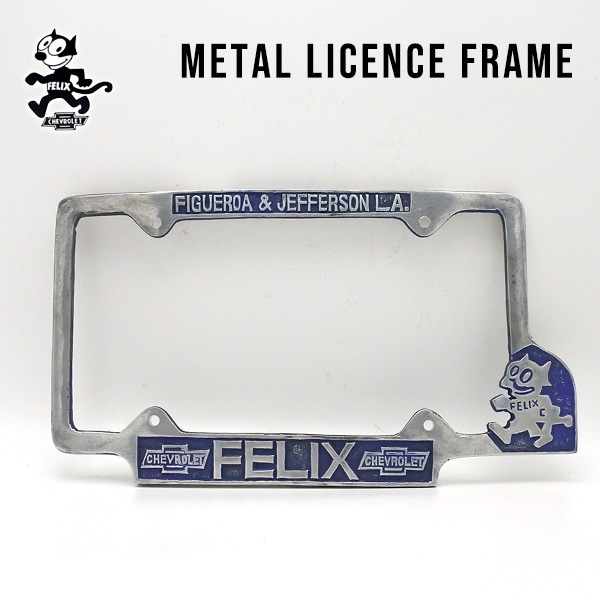 フィリックス シボレー メタル ナンバーフレーム ビンテージ USサイズ