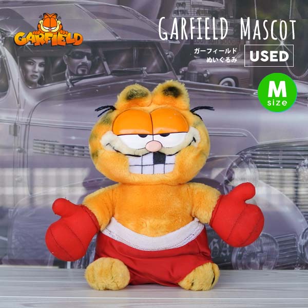 USED品 ガーフィールド ぬいぐるみ M ヴィンテージ品 キャラクター