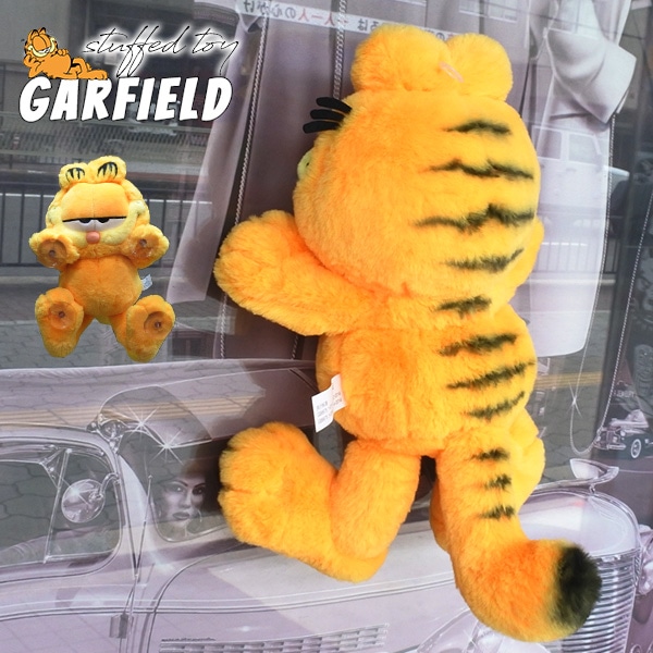 ガーフィールド ぬいぐるみ キャラクター GARFIELD 吸盤 オレンジ