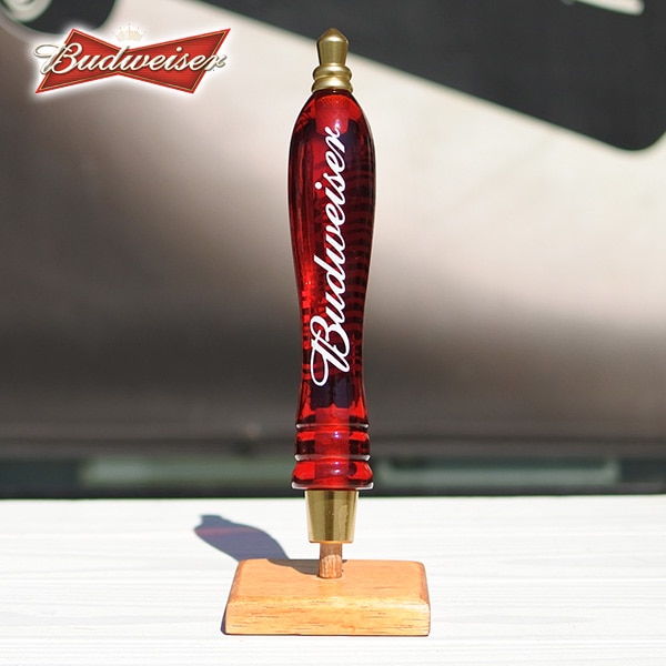 新品 ビアサーバーノブ Budweiser 全長：約32.5cm シフトノブ
