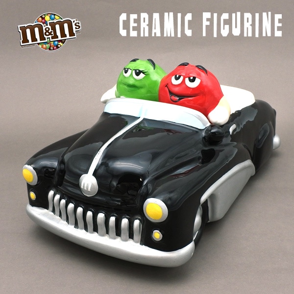 USED品 m&m's お皿 陶器 チョコレート エムアンドエムズ ブラック