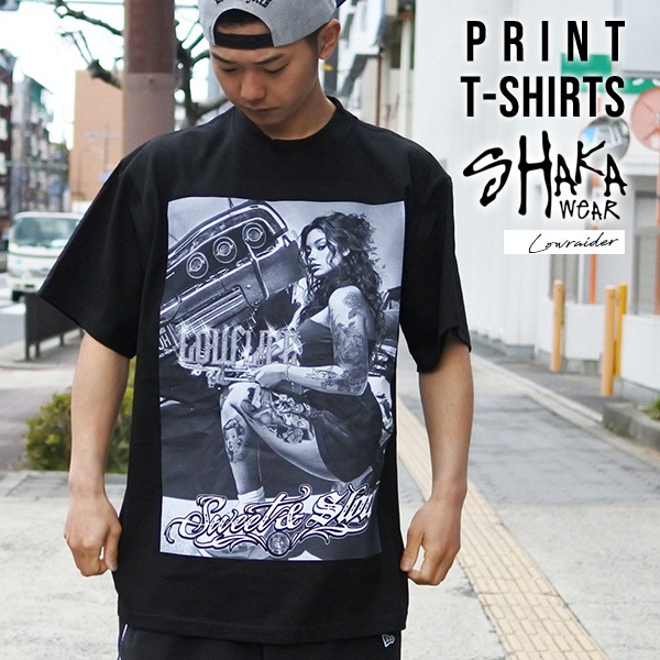 Tシャツ 半袖 メンズ ブラック SHAKA WEAR シャカ アメ車 おしゃれ LOW