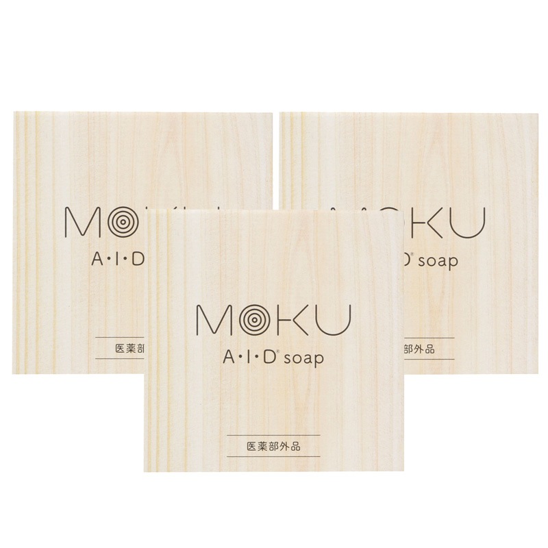 顔ダニ・ニキビダニ対策石鹸 医薬部外品 MOKU AIDソープ 3個セット10
