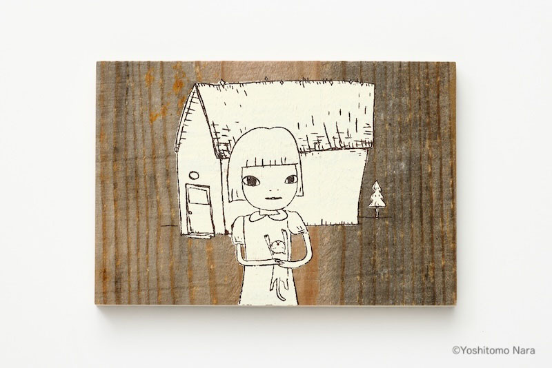 リンゴ箱のポストカード「Home」 | アーティスト別,奈良美智 | 青森