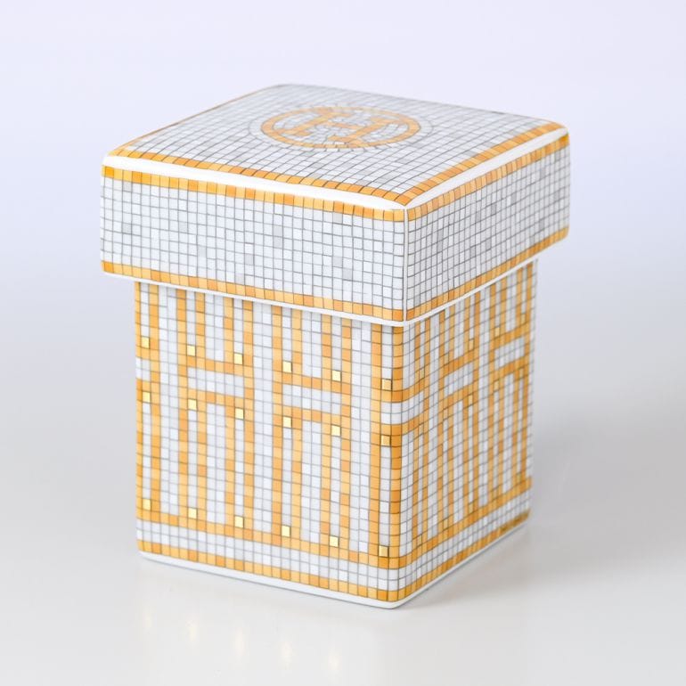 エルメス HERMES モザイク ヴァンキャトル スモール ティー キャディー