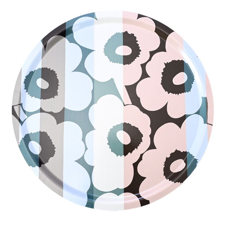 マリメッコ marimekko トレイ お盆 丸盆 46cm Unikko ウニッコ