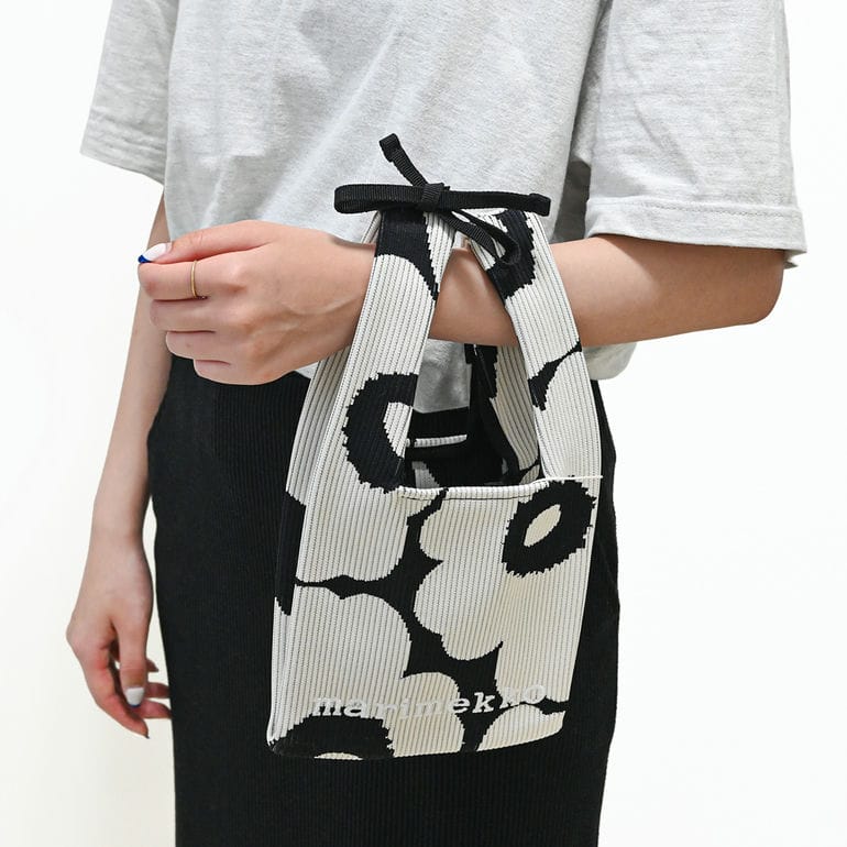 マリメッコ marimekko トートバッグ ハンドバッグ KNITTED MINI TOTE