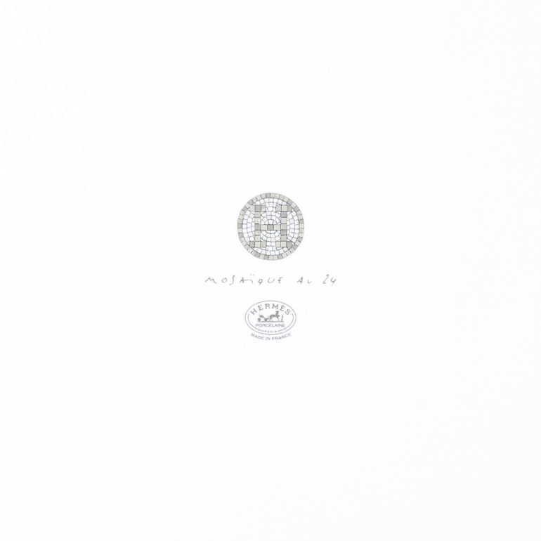 エルメス HERMES モザイク タルトプラッター プラチナ 035022P 32cm