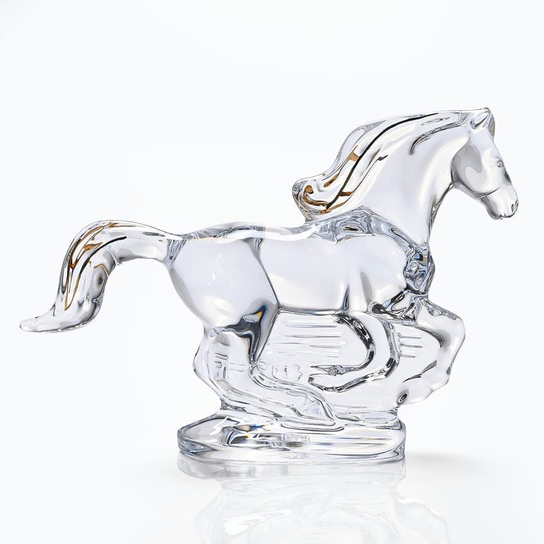 バカラクリスタルホース 激安 置物 レア 即配送 バカラクリスタル