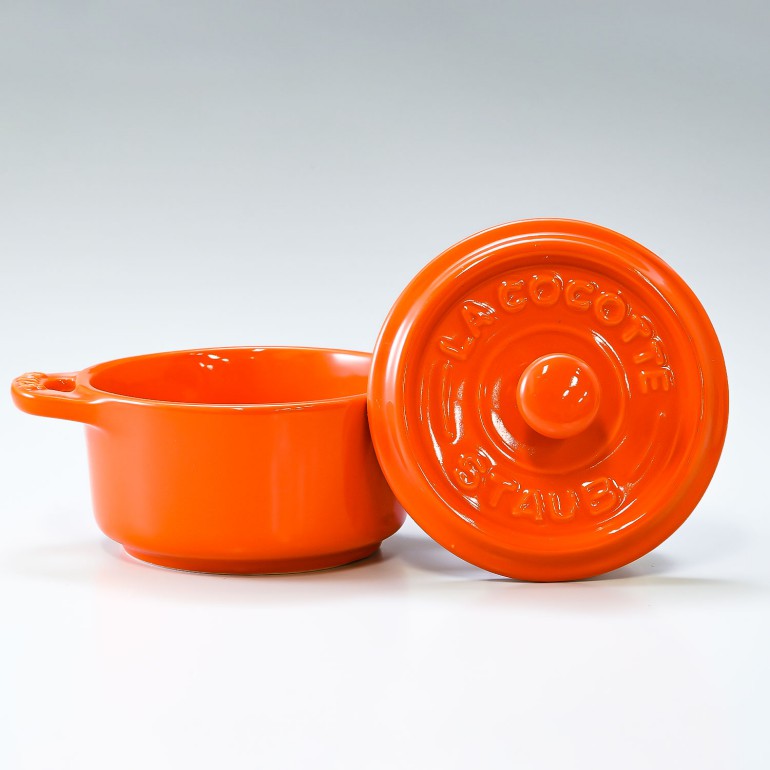 ストウブ staub 鍋 セラミック 10cm ミニココット ラウンド オレンジ