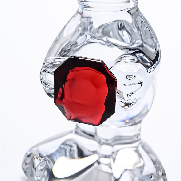 バカラ 名入れ対応 Baccarat フィギュア カトゥーン スヌーピー レッド