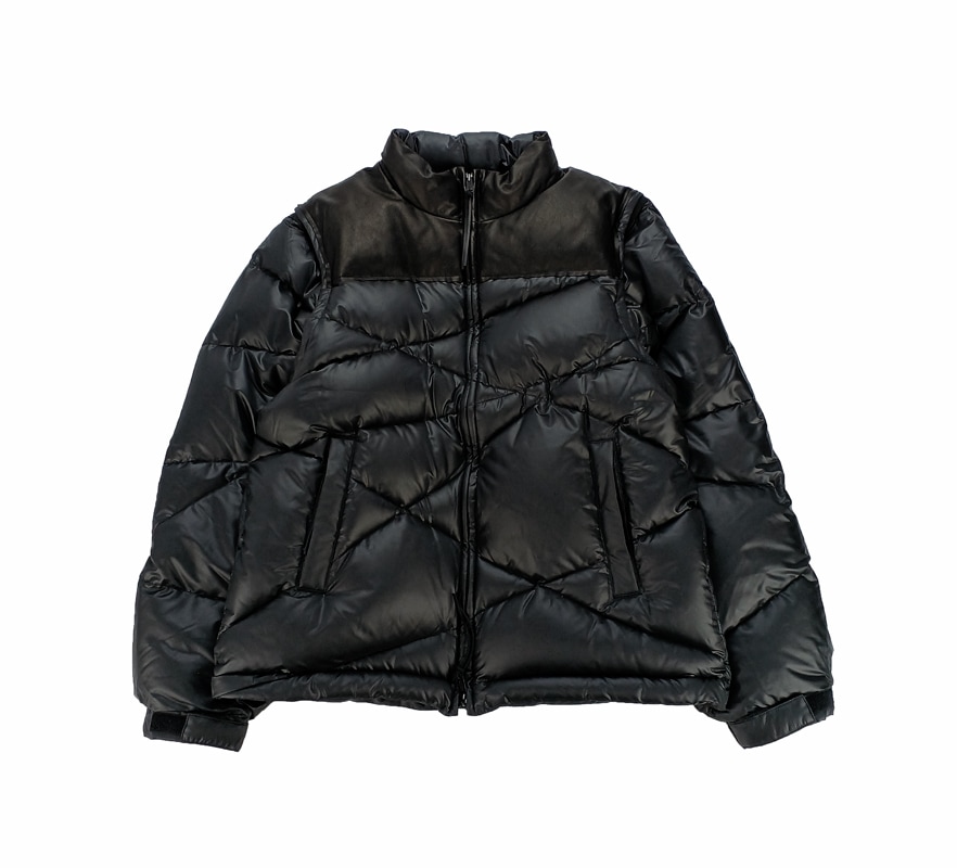 Undercoverism アンダーカバーイズム ヨークレザーランダムステッチ