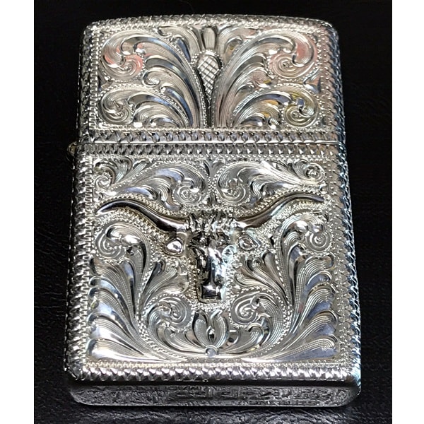 ZIPPO スターリングシルバー（純銀） シルバーキング 15SLV-1