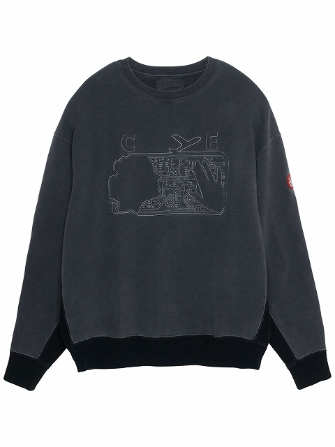 C.E/CAVEMPT】OVERDYE EMB DEPART CREW NECK CES17CS05 | CAV-EMPT