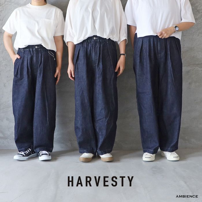 HARVESTY ハーベスティ NARROW CIRCUS PANTS demin one wash ナロー