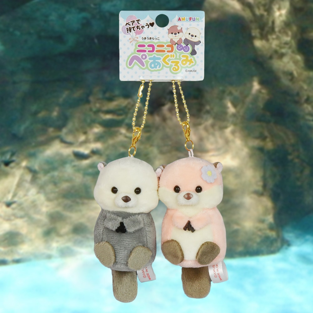 RUKURUKU/レジン/虹とうさぎ 銀杏 蓄光 オルゴナイトキーホルダー