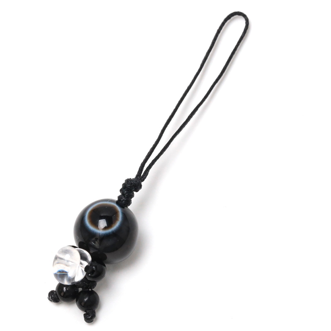 ちびたんストラップ 魔除けの天眼石_ST198