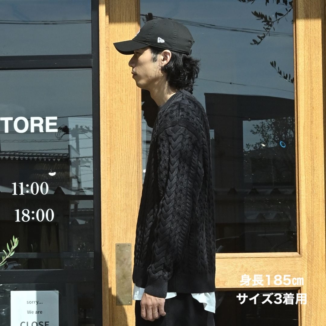 MARINER PULLOVER ARAN SWEATER COTTON YARN | nonnative | A(e)_STORE