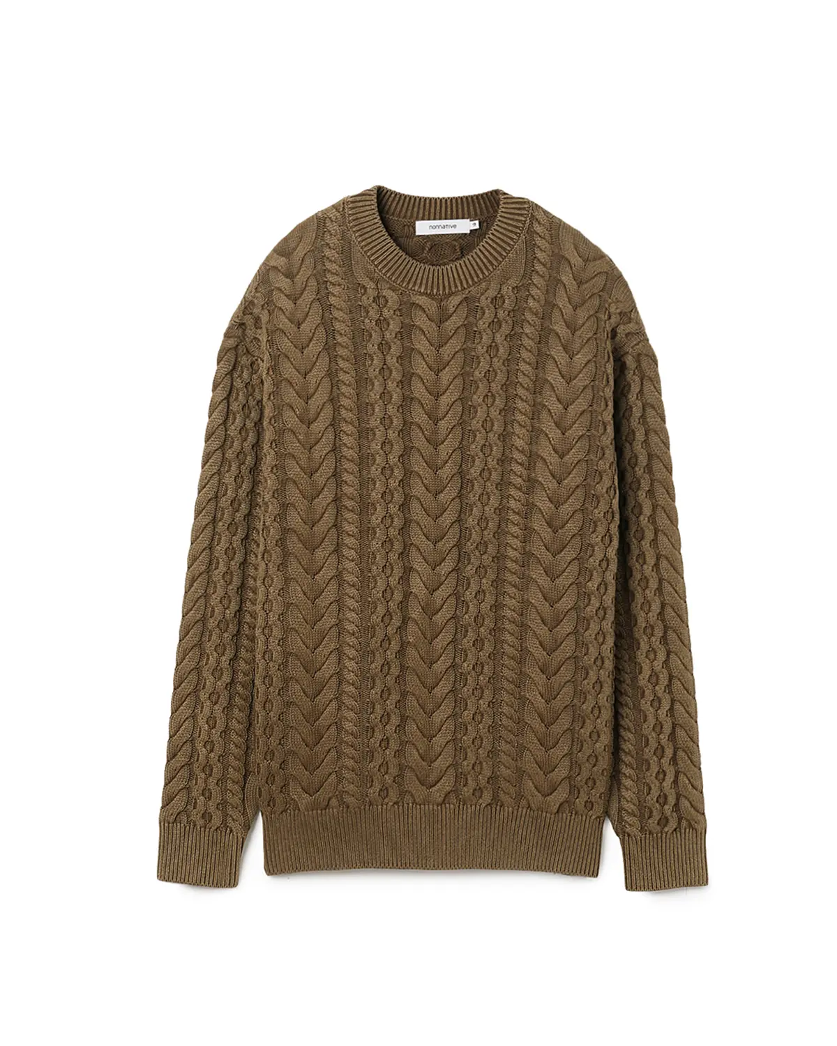MARINER PULLOVER ARAN SWEATER COTTON YARN | nonnative | A(e)_STORE
