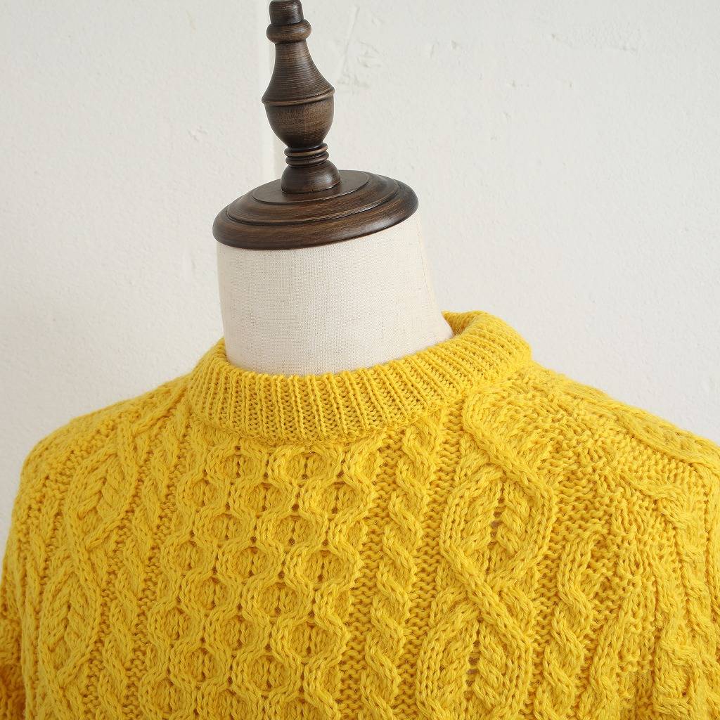 PEREGRINE ペレグリン ケーブルニット ウール クルーネック イギリス製