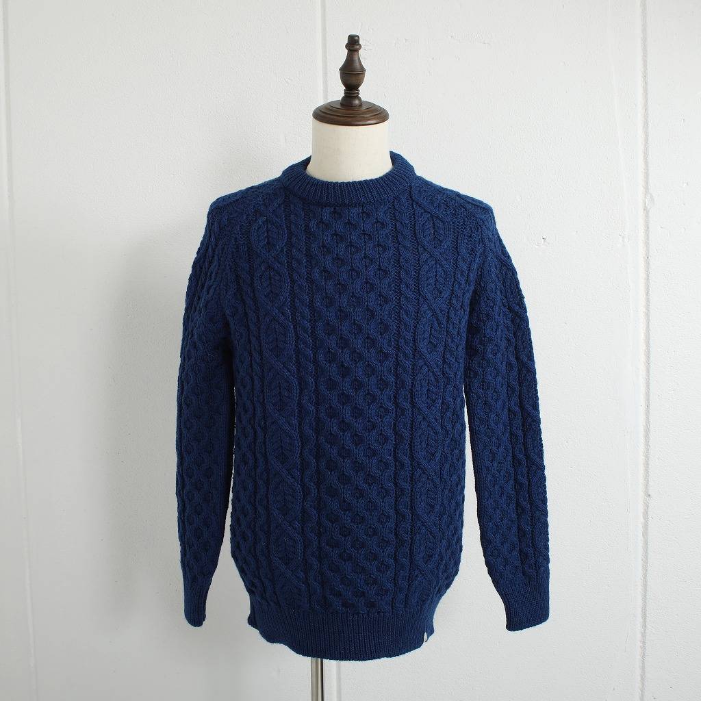 PEREGRINE ペレグリン ケーブルニット ウール クルーネック イギリス製