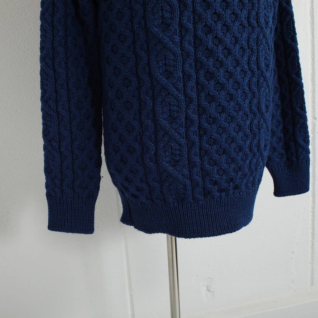 PEREGRINE ペレグリン ケーブルニット ウール クルーネック イギリス製