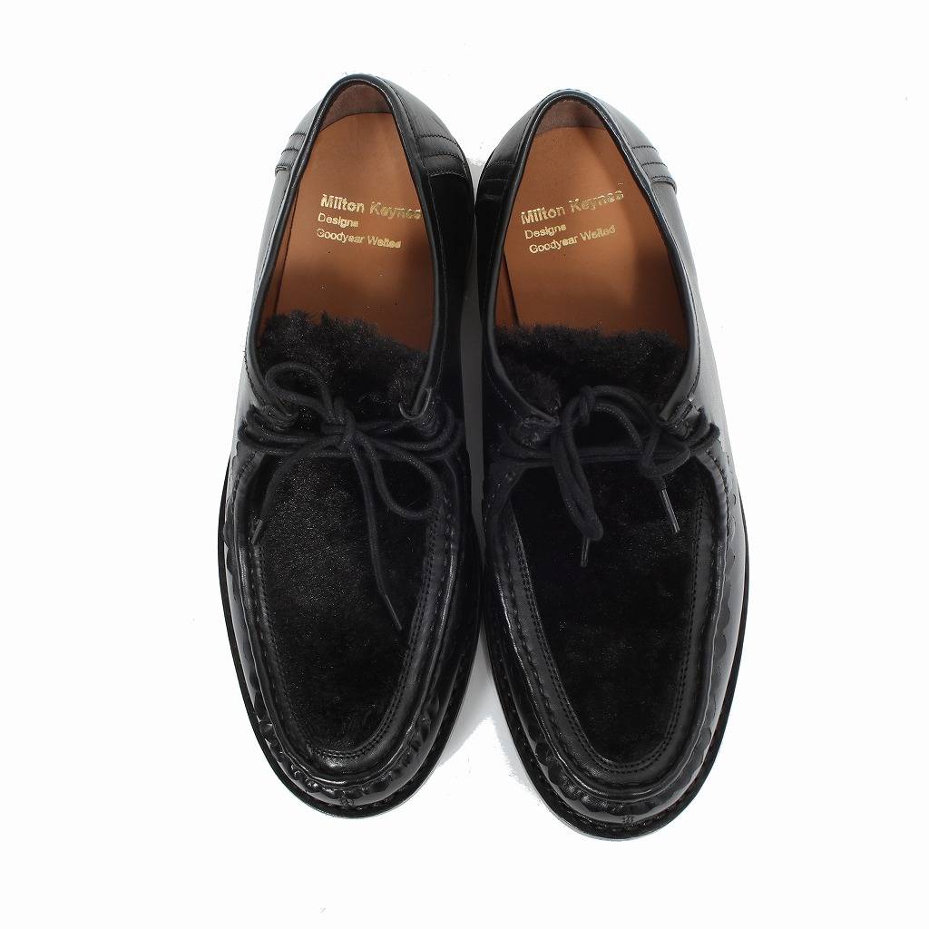Milton Keynes ミルトンキーンズ ファーレザーチロリアンシューズ