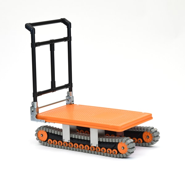 送料無料】矢崎化工 アクロス 搬送台車 折りたたみハンドル 耐荷重