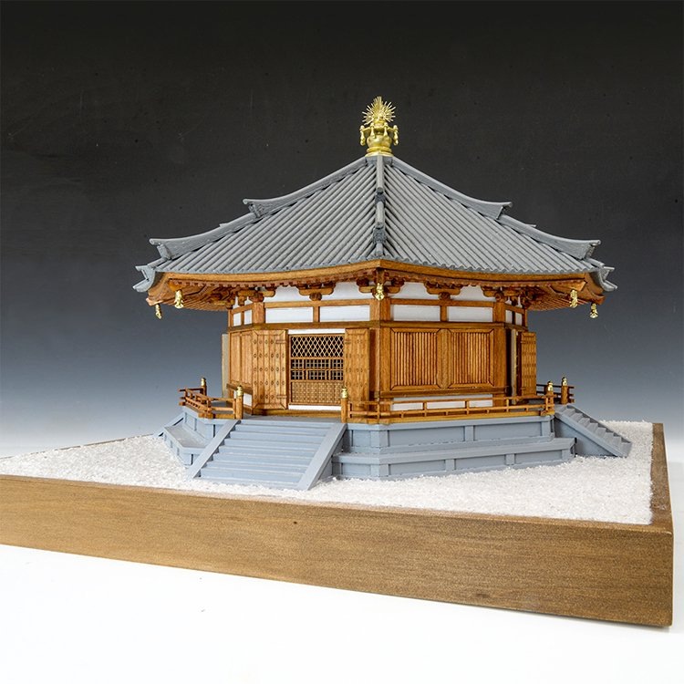 送料無料】ウッディジョー 木製建築模型 1/75 法隆寺 夢殿 | アート
