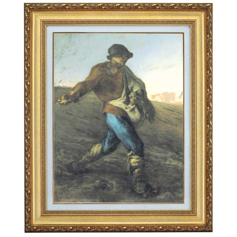 油彩額縁 種をまく人（ミレー） 油彩額縁 種をまく人（ミレー） 種を