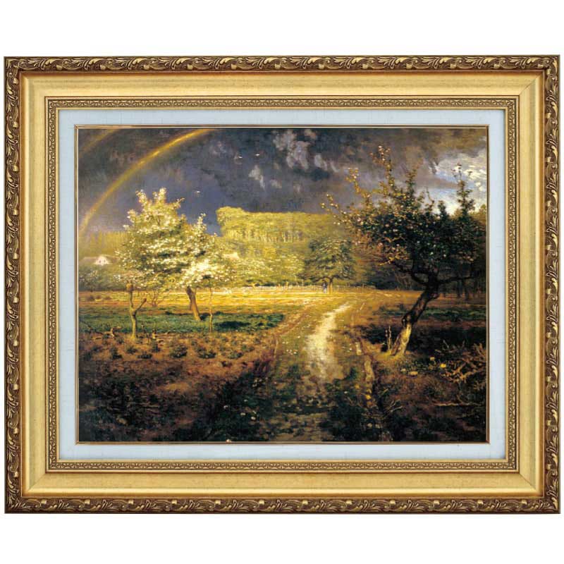 春』 ミレー 6号 立体複製名画 レプリカ 額装付 【ポイント5％還元中