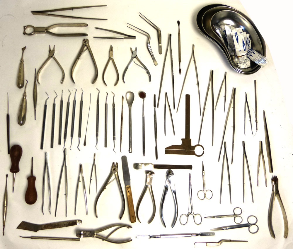 大量セット 手術用医療器具、手術器材、医療用具、鉗子、手術用