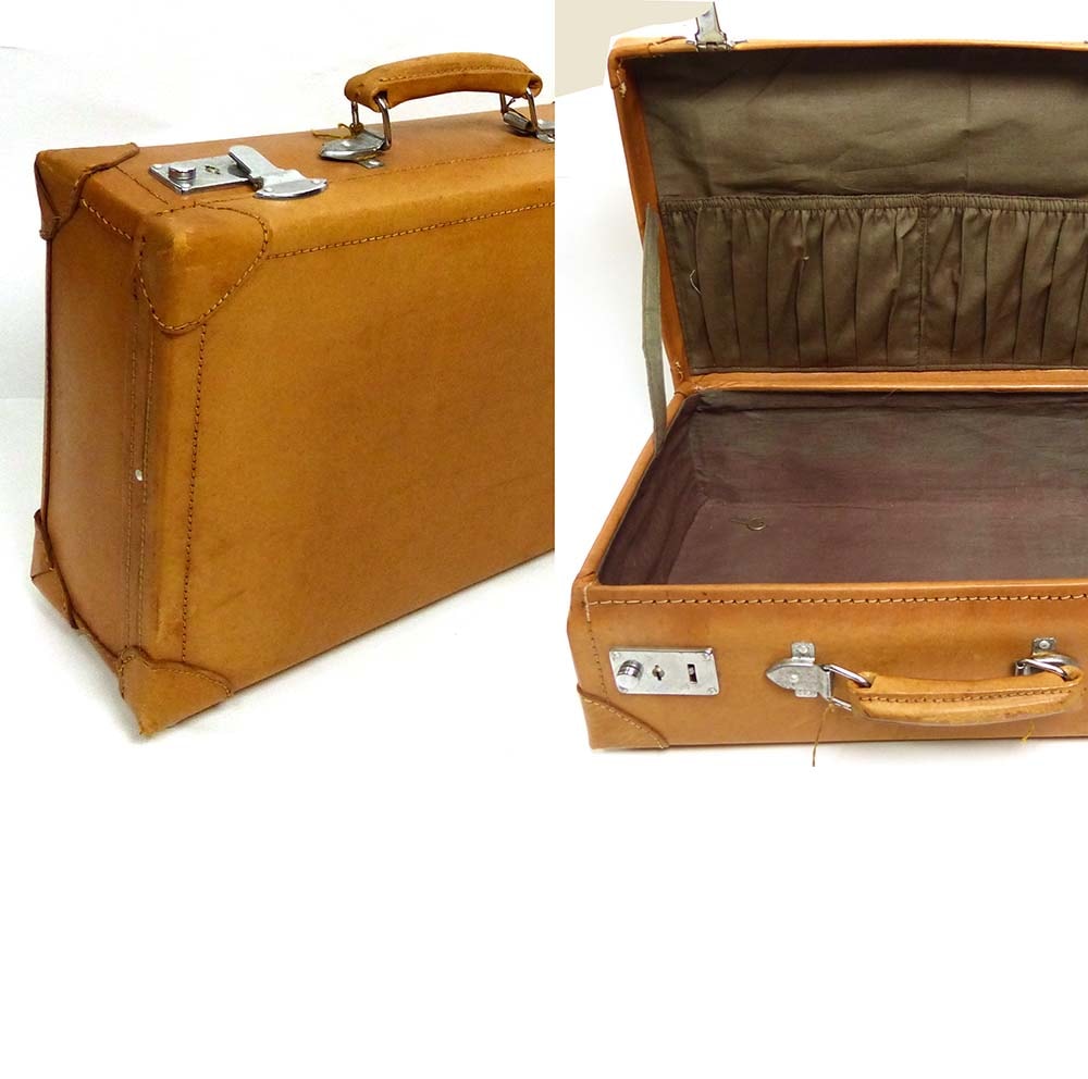 ヴィンテージ ミニ スーツケース / トランク アンティーク (鍵付き