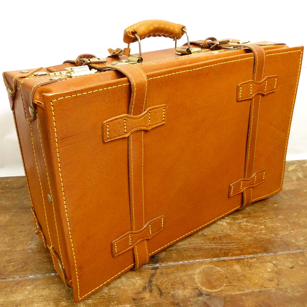 レトロな雑貨 トランク / ストラップ スーツケース (アンティーク風