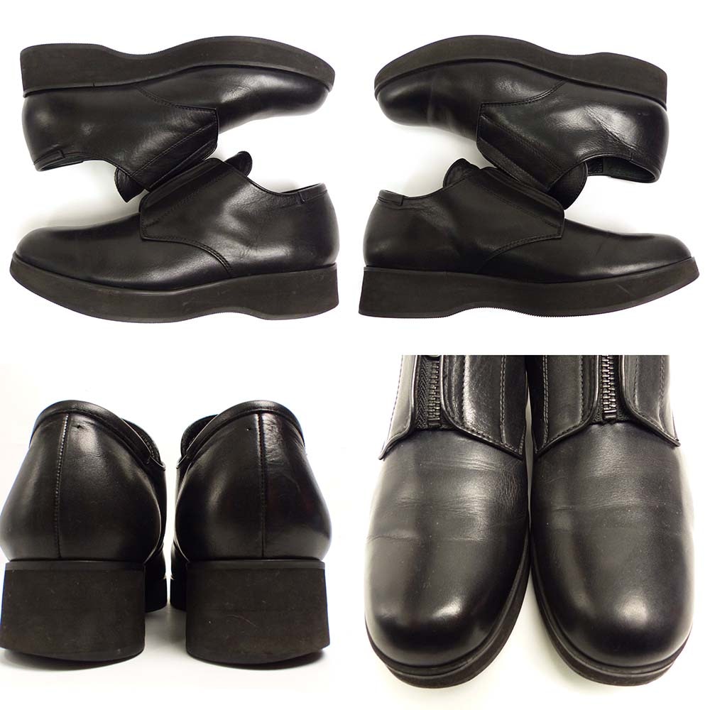 Yohji Yamamoto NOIR / ヨウジヤマモト ノアール レザーセンタージップ