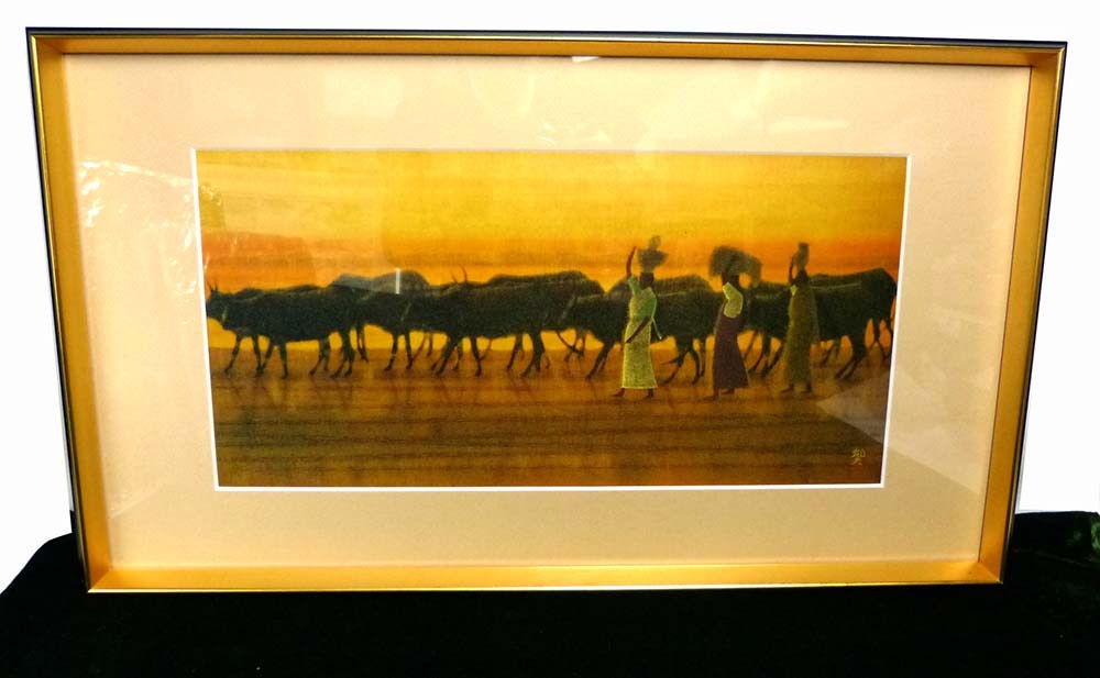 絵画『夕空』ヘイ平山画