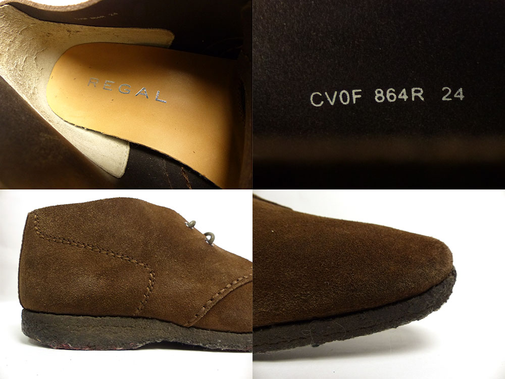 REGAL / リーガル CV0F 864R スエードチャッカブーツ 24(24cm相当