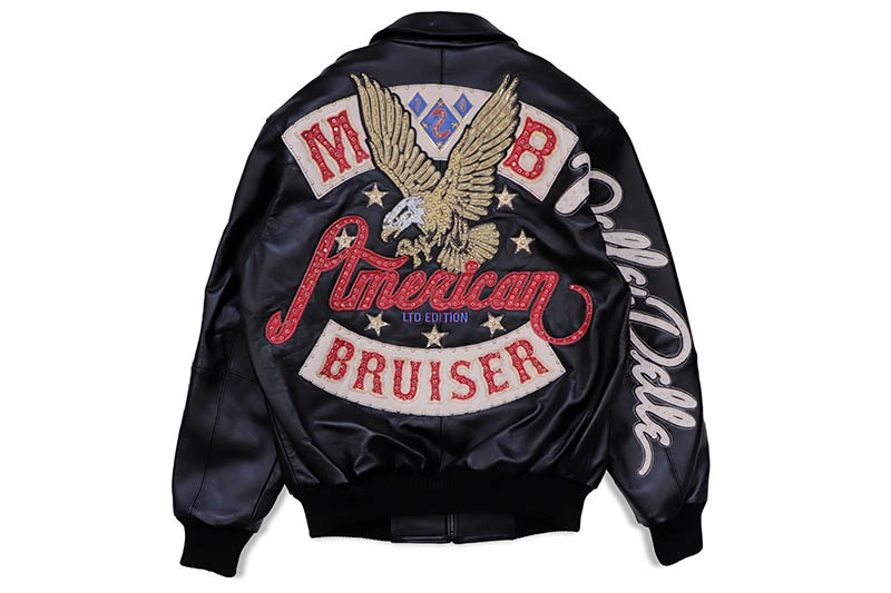 Pelle Pelle AMERICAN BRUISER PLUSH JACKET (423/324-37467-BLK:BLACK