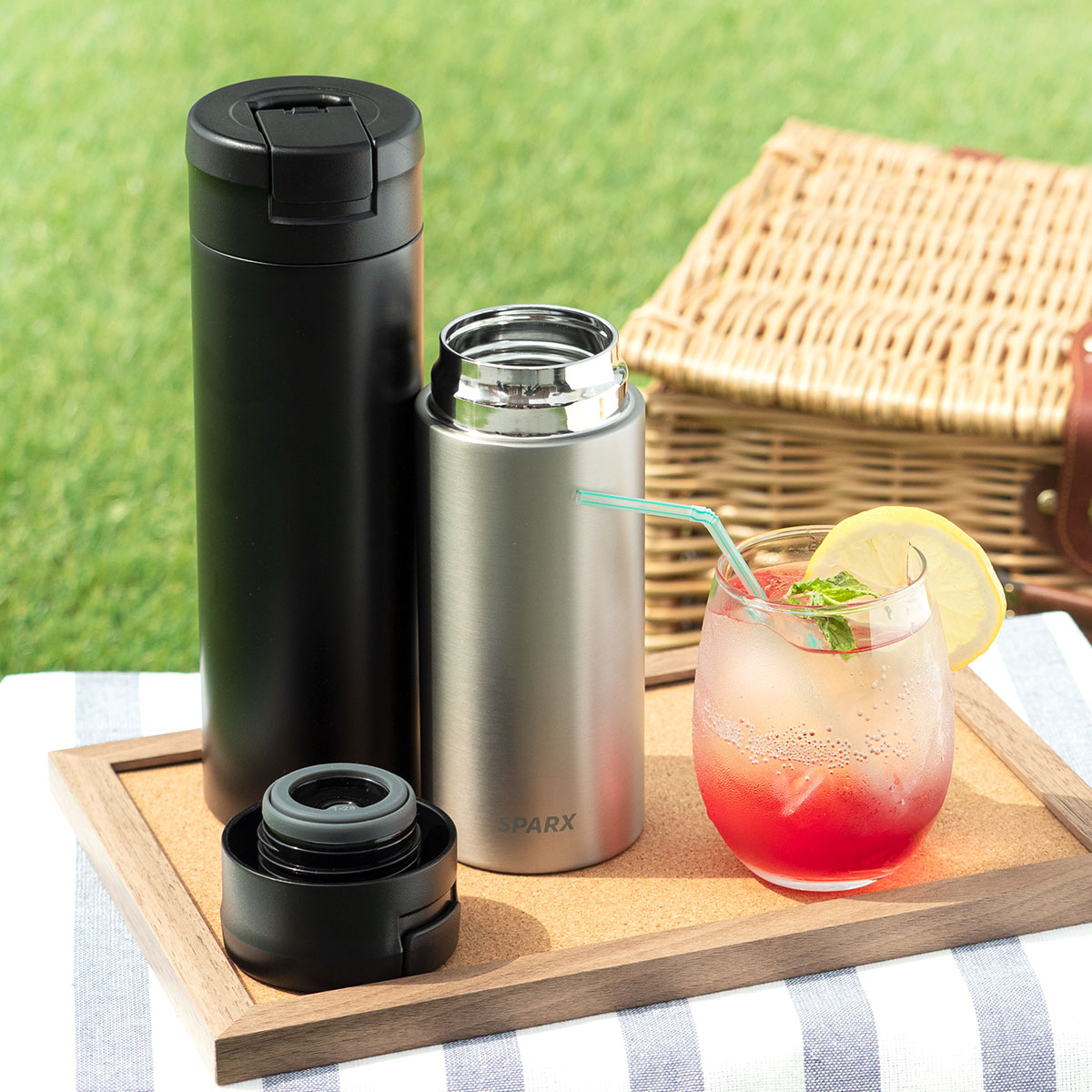 SPARX（スパークス）真空断熱炭酸用ボトル 560ml マットブラック ASOC