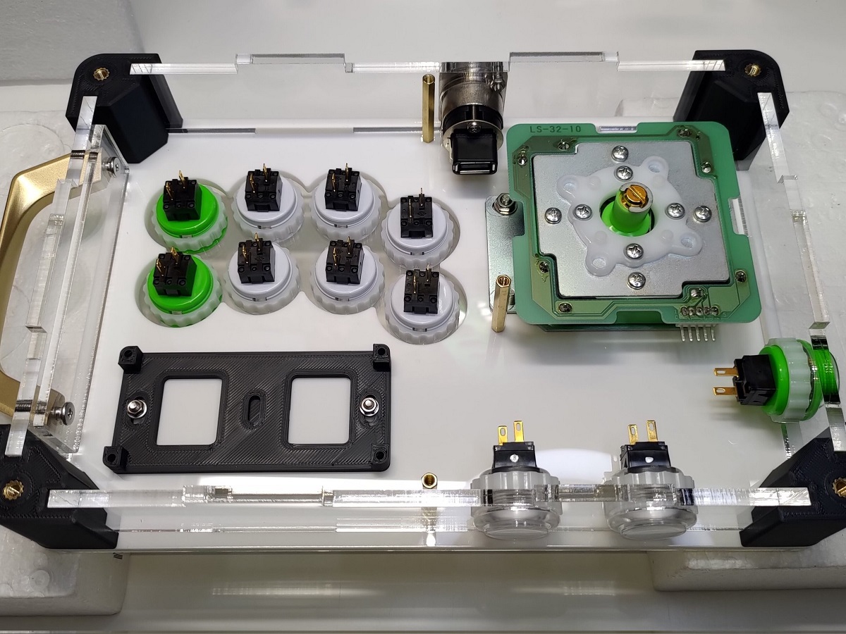 2024年9月小改良]くろまき工房 24mmボタン型 標準ジョイスティック