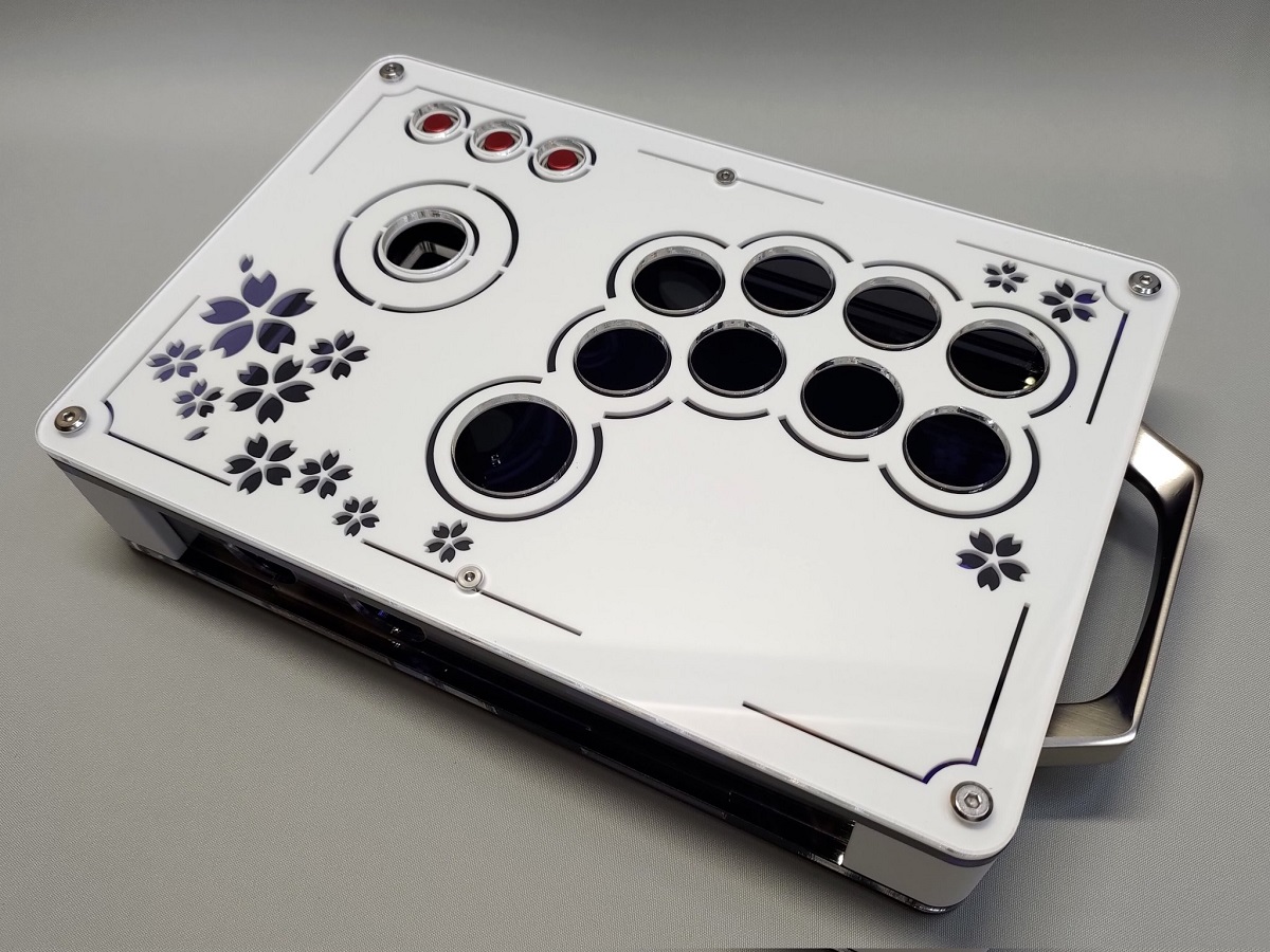 くろまき工房 桜/夜桜 24mmボタン型 ゴールデンレバー対応 コンパクト