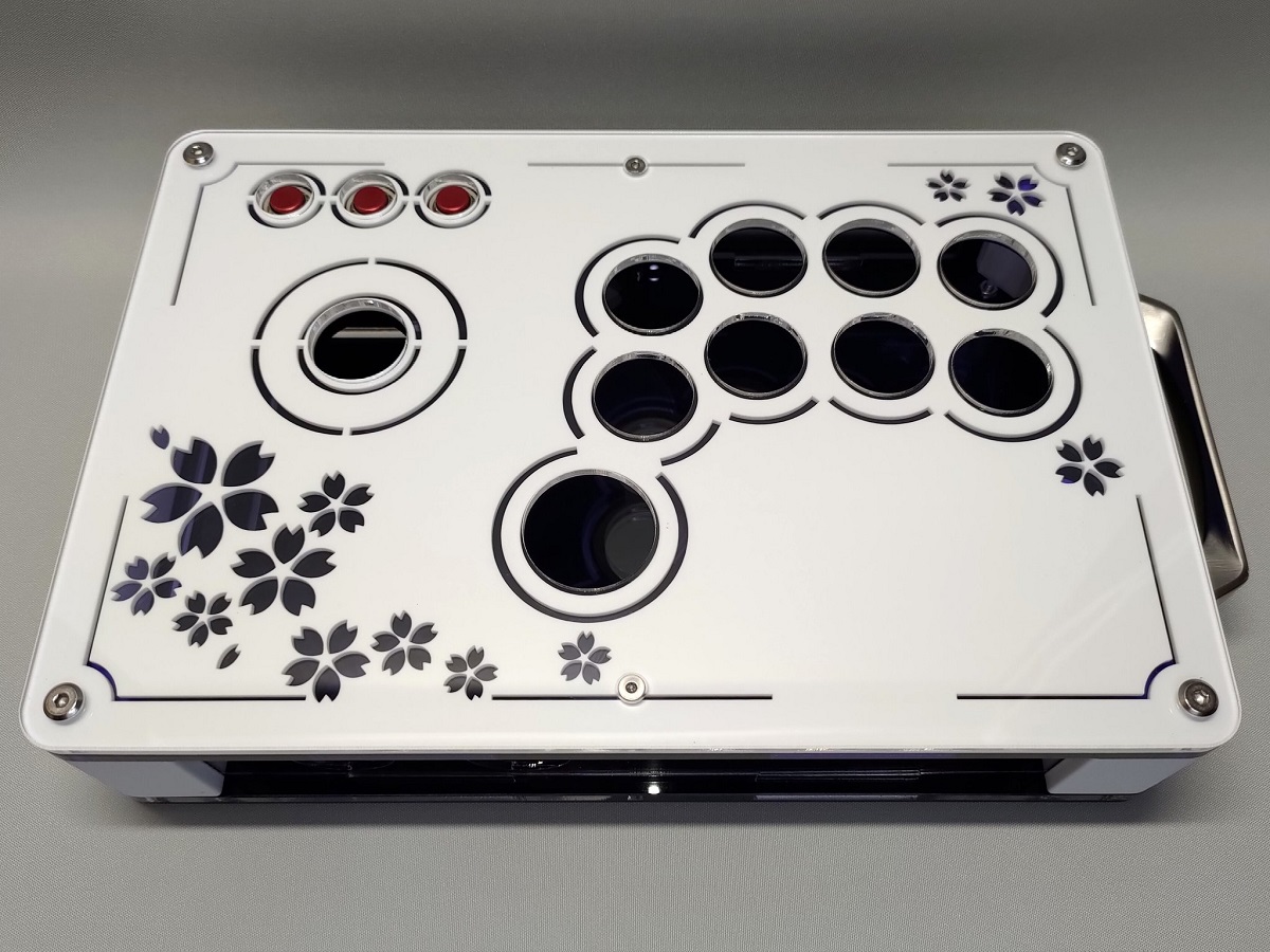 くろまき工房 桜/夜桜 24mmボタン型 ゴールデンレバー対応 コンパクト