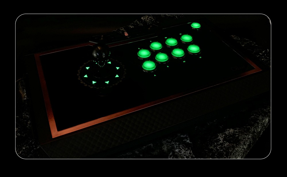 LED静音ボタン】 Qanba Q8 Silent Button Arcade Joystick クァンバ Q8