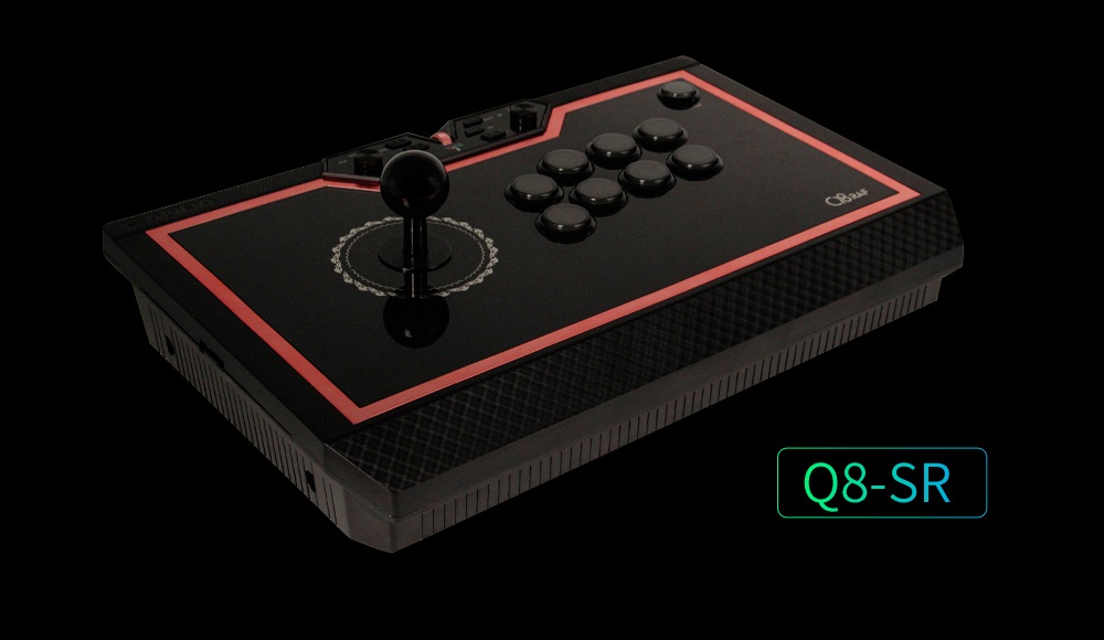 LED静音ボタン】 Qanba Q8 Silent Button Arcade Joystick クァンバ Q8