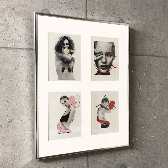 限定マット額装品4セット/Kaws and David Sims【 Kate Moss】（カウズ