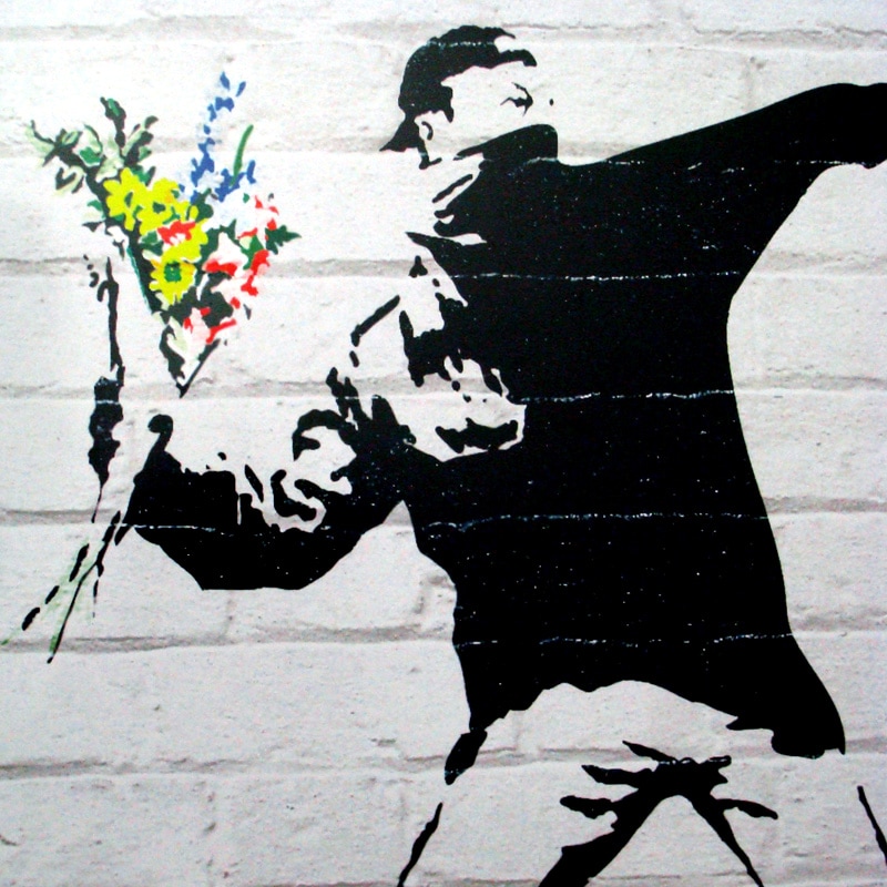 Flower Bomber（バンクシー） ポスター販売のアズポスター｜ポスター